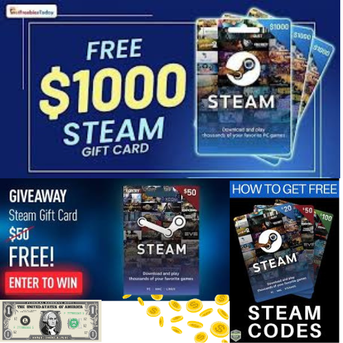 New Steam Free Gift Card Codes-2024